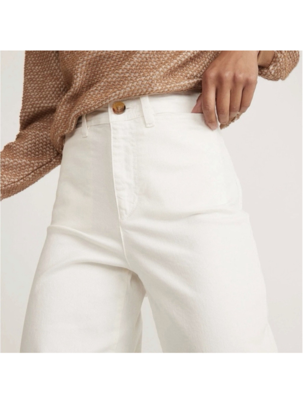 Marine Layer Bridget High Rise Pant Wide Leg Crop Women’s Size 6 - Picture 2 of 10
